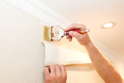 Pose de papier peint à Cestayrols — revêtements muraux et toiles de verre